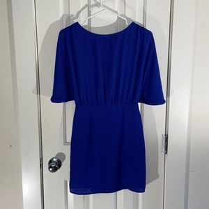 Freshine Royal Blue Chiffon Mini Dress Size S